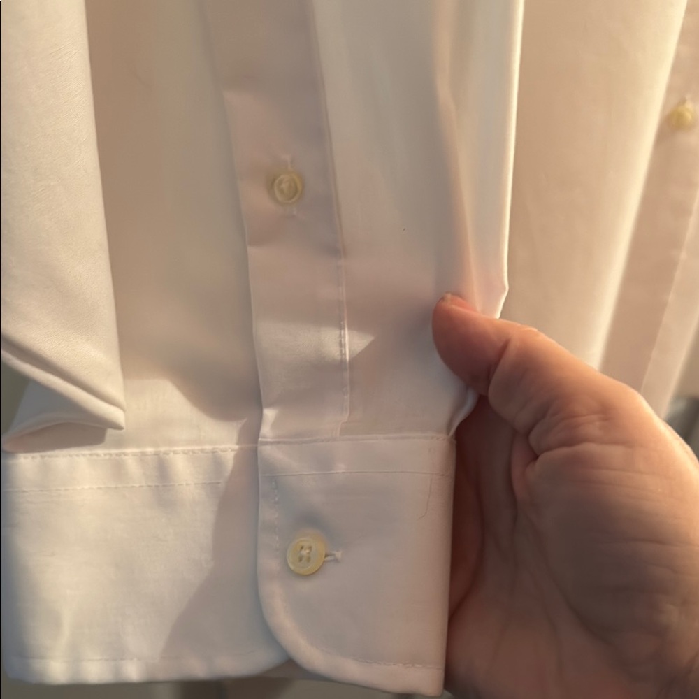 Stafford Men's Dress Shirt - White - Picture 4 of 8